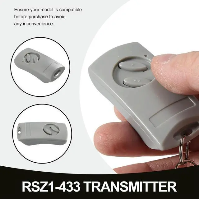 Main image of 2pack Garage Door Opener Remote Control for EcoStar RSE2-433, RSC2-433, RSZ1-433, Handheld Transmitter 433MHz