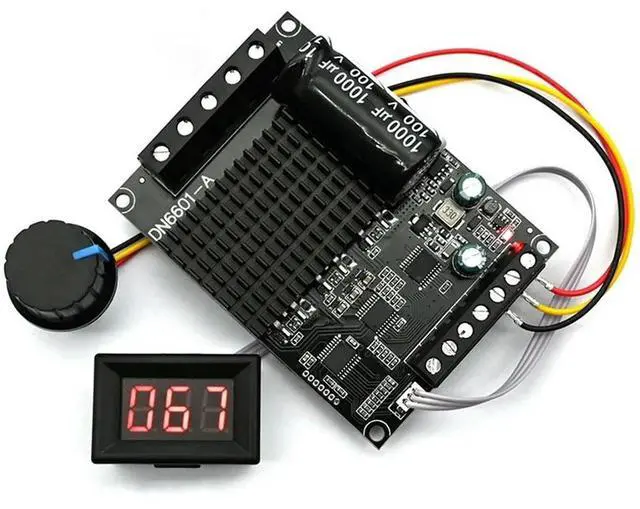Alt view image 2 of 6 - DC6-72V 3-Phase DC Brushless Motor Controller PWM High Power 1600W 20A Hall Motor Control Driver Board Motor Regulator