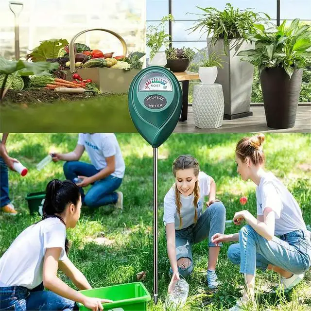 Alt view image 2 of 3 - 2-Pack Soil Moisture Meter 40cm Long-Type Potted Plant Gardening Tester Soil Moisture Detector