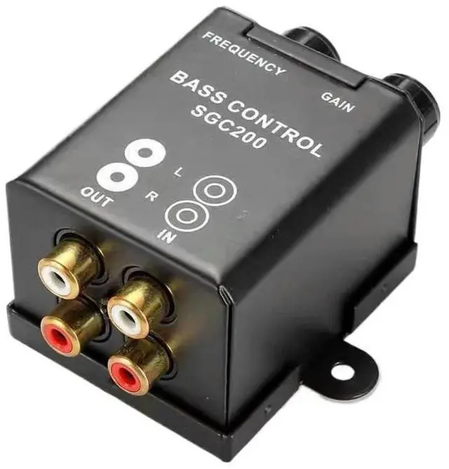 Main image of Automotive Subwoofer Tuner Car Speaker to Line Audio Impedance Converter Car Stereo Radio Speaker Frequency Filter Bass Effect