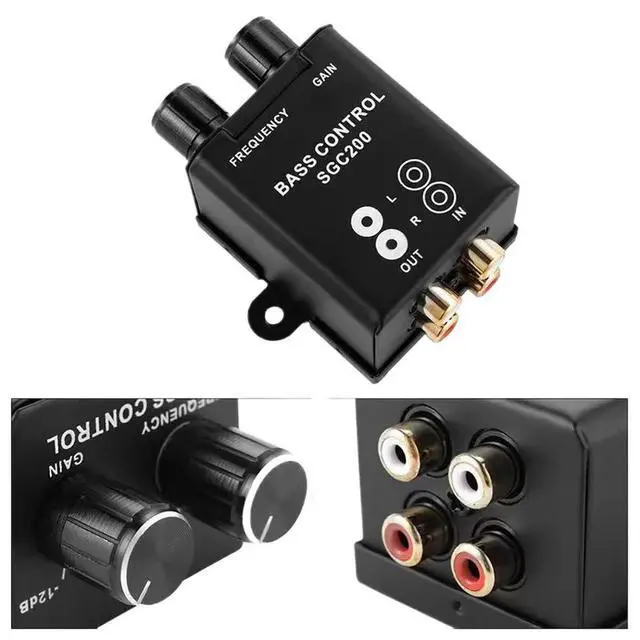 Alt view image 2 of 6 - Automotive Subwoofer Tuner Car Speaker to Line Audio Impedance Converter Car Stereo Radio Speaker Frequency Filter Bass Effect