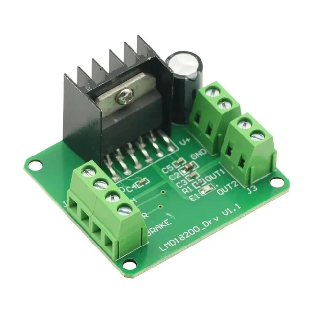 Alt view image 2 of 6 - LMD18200T DC Motor Driver Module Board PWM Adjustable Speed 3A Can realize forward/ reverse FOR UNO R3 Robot