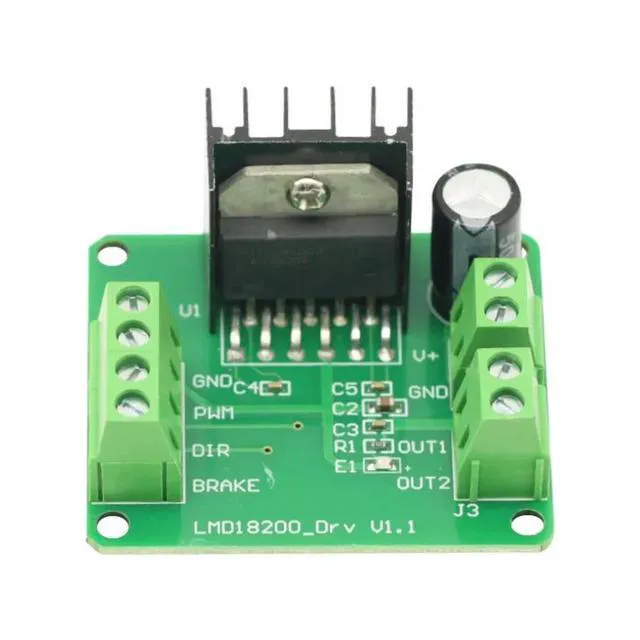 Alt view image 3 of 6 - LMD18200T DC Motor Driver Module Board PWM Adjustable Speed 3A Can realize forward/ reverse FOR UNO R3 Robot