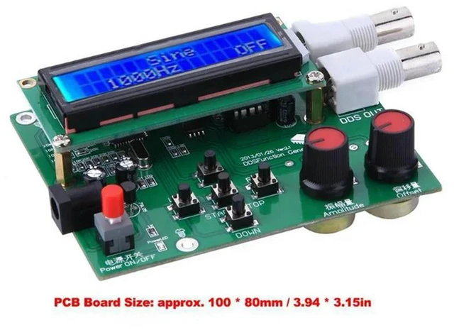 Alt view image 3 of 6 - GLADSignal Generator Pulse Frequency DDS Function Signal Generator DIY Kit Module 1Hz-65534Hz Syntezator With LCD Display