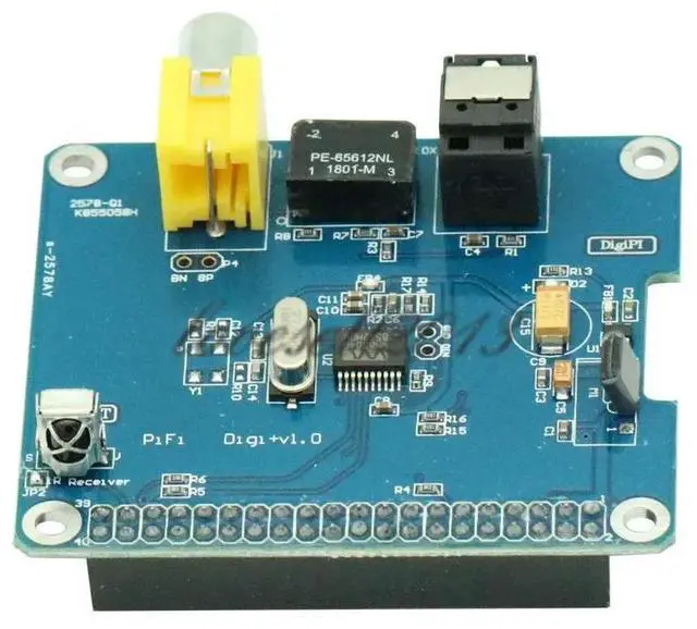 Alt view image 3 of 6 - PIHI HIFI Digi+ Digital Audio Sound Card I2S SPDIF Optical Fiber Expansion Board for Raspberry pi 2 model B / B+ / A+