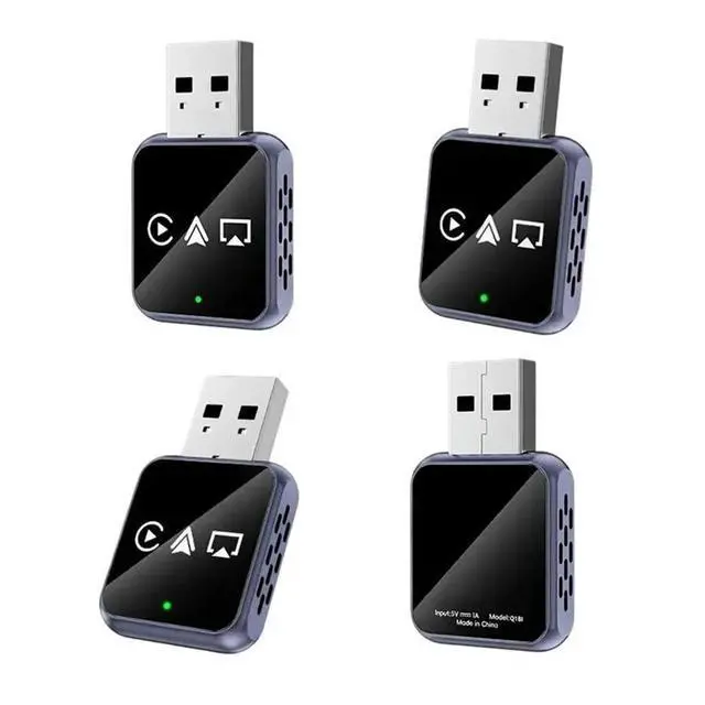 Alt view image 2 of 6 - 4In1 AI Box Carplay Airplay/Mirror Link/Android Auto/Carplay Car ligent System BT5.0 USB Dongle Adapter