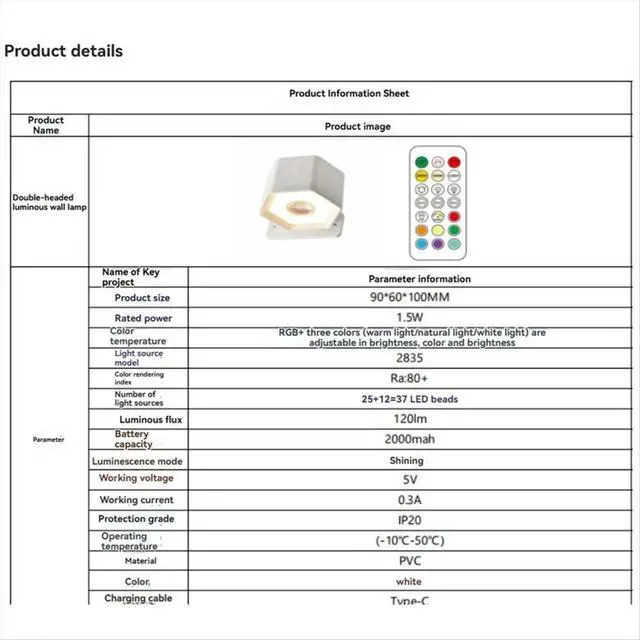 Alt view image 2 of 6 - RGB Motion Sensor Light LED USB Rechargeable Night Light for Kitchen Bedroom Stairs Hallway Wardrobe Cabinet Lighting