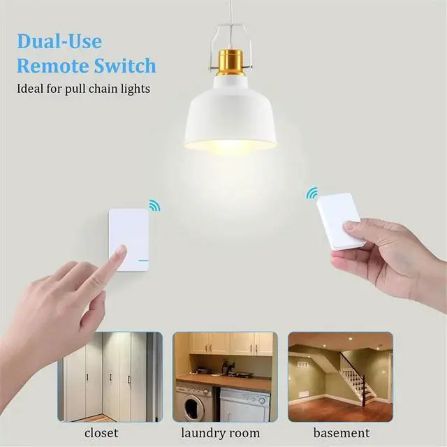 Alt view image 2 of 6 - 500W Light Bulb Socket with Remote Control, E26 E27 Base, No Wiring Needed