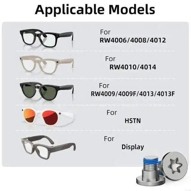 Alt view image 2 of 6 - Glasses Maintenance For Skyler Contains Aluminum Alloy Screws And Rotating Head Screwdriver For Firm Fastening