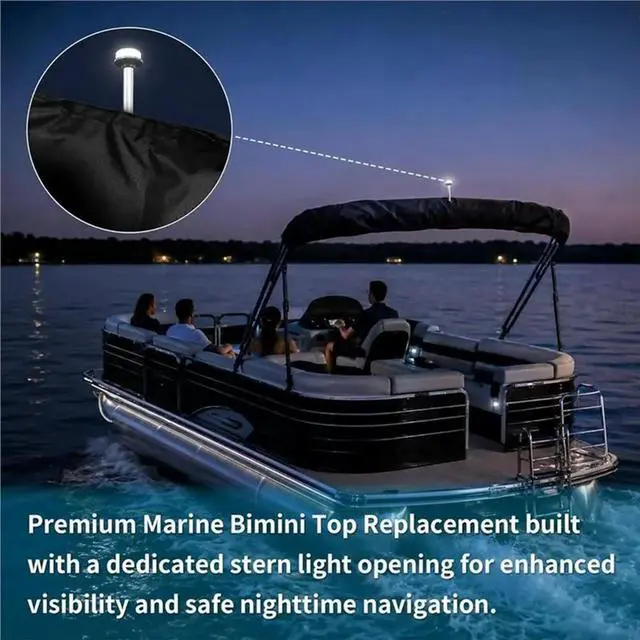 Alt view image 3 of 6 - Boat Bimini Top Replacement Boot Cover Cover Bimini Top Boot Cover