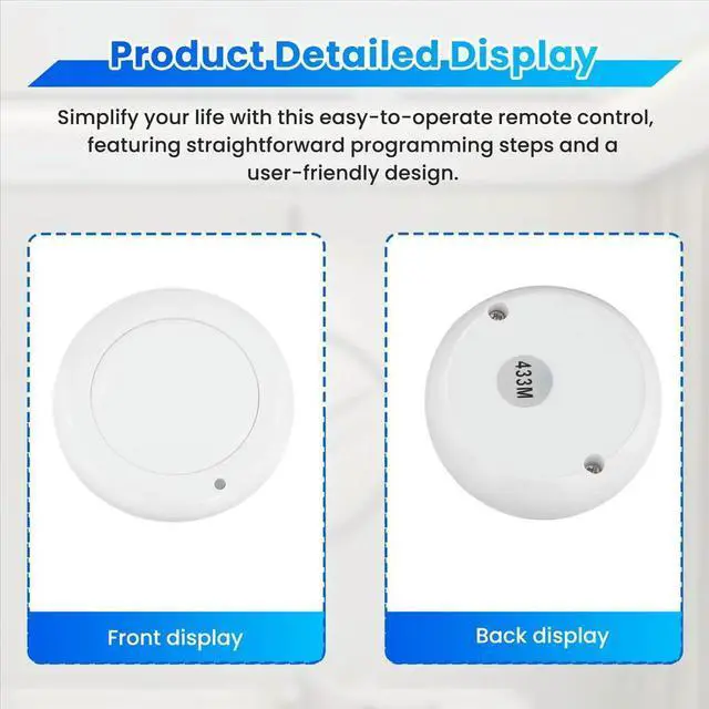 Main image of 433Mhz Remote Control for Car Gate, Access Control, Switch, SOS Panic Button, and Doorbell