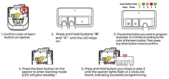 Alt view image 3 of 6 - Universal Garage Door Opener Remote for LiftMaster, Chamberlain, Craftsman - 893LM 893Max 971LM