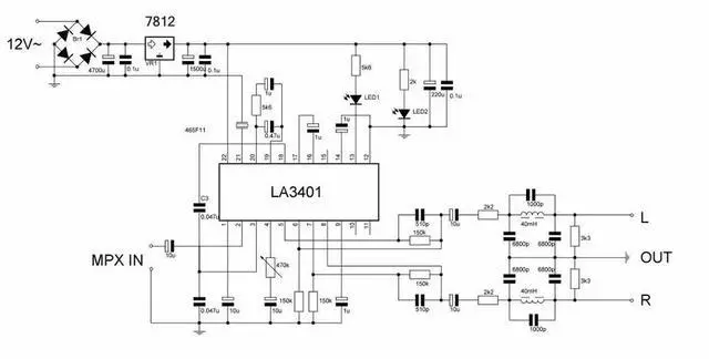 Alt view image 3 of 3 - LA3401 FM stereo decoding