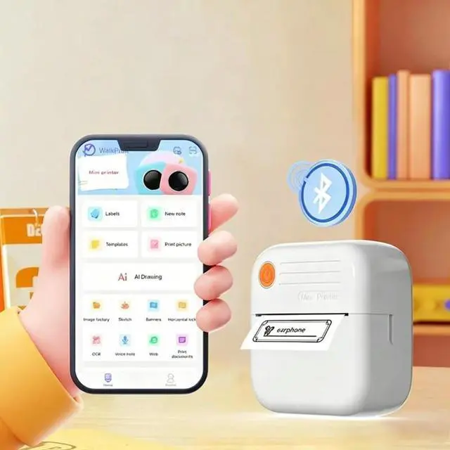 Main image of Question Printer For Mobile-el& Error Correction Mini Print Device For Kids