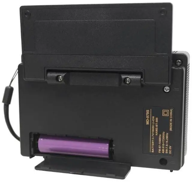 Main image of 2025 Solar Bluetooth-Compatible Radio With Digital Display For Backpacking Lightweighted