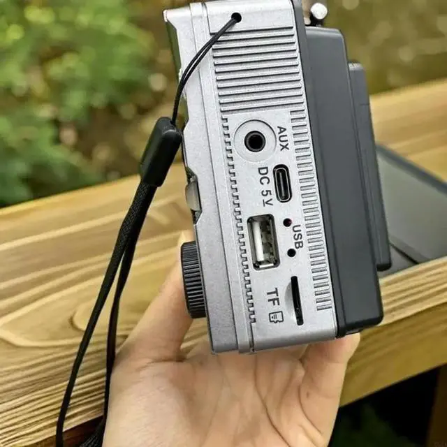 Alt view image 3 of 6 - 2025 Solar Bluetooth-Compatible Radio With Digital Display For Backpacking Lightweighted