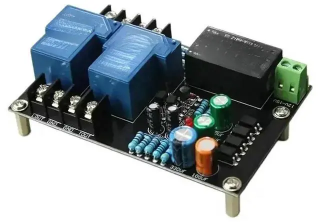 Alt view image 2 of 6 - 30A High-power Stereo Audio Amplifier Speaker Protection Board With Power Integrated AC 100V-220V GND Independent