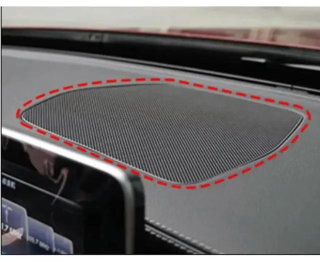 Alt view image 2 of 6 - Cover Net For Dash Loudspeaker For Mercedes Benz C-Class W205 2015- 2021 GLC-Class W253 2016- 2022