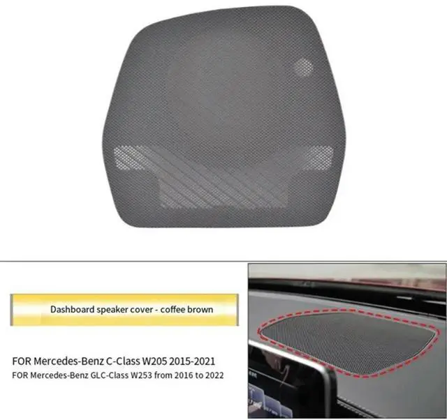 Alt view image 3 of 6 - Cover Net For Dash Loudspeaker For Mercedes Benz C-Class W205 2015- 2021 GLC-Class W253 2016- 2022