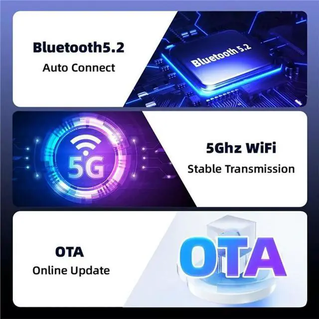 Main image of 2in1 Wired to CarPlay Dongle Android Auto Adapter USB Dongle Mini AI BOX Plug and Play for OEM Car Connection
