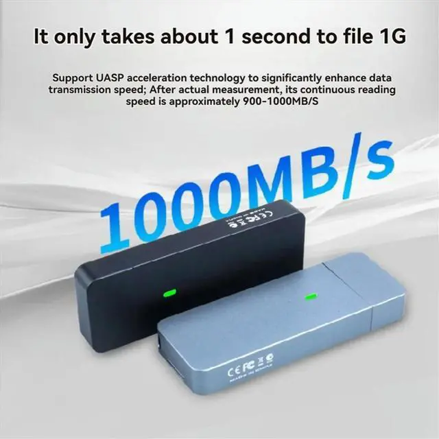 Main image of M.2 NVME/SATA 2230 2242 SSD Enclosure USB-A Adapter 10Gbps USB3.2 Gen2 External M.2 Case for M2 2230 2242 SSD B