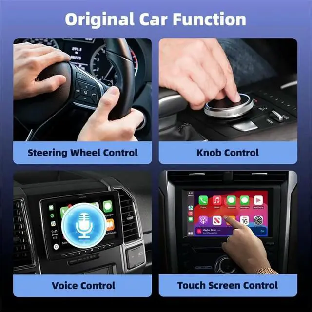 Alt view image 3 of 6 - 2in1 Wired to CarPlay Dongle Android Auto Adapter USB Dongle Mini AI BOX Plug and Play for OEM Car Connection
