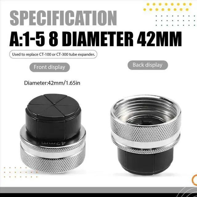 Main image of Sturdy Carbon Steel Material 42MM Irreplaceable Expander Head Suitable for CT-100 or CT-300 Tube Expander,A