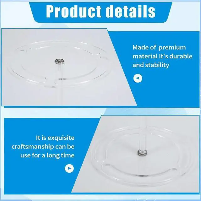 Alt view image 2 of 6 - Acrylic Glasses Display Stand Sunglasses Holder 360-Degree Rotating Acrylic Sunglasses Holder Stand for Desktop