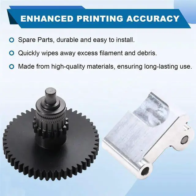 Alt view image 2 of 3 - Upgrade Gear for Flashforge Adventurer 5M Nano Coated Extrusion Head Gear Kit AD5M 3D Printer Parts