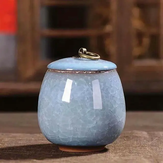 Main image of Ceramic Teapot, Scented Tea, Dendrobium Teapot, Pet Urn, Jar,Powder, Ointment, Mini Teapot Light Gray