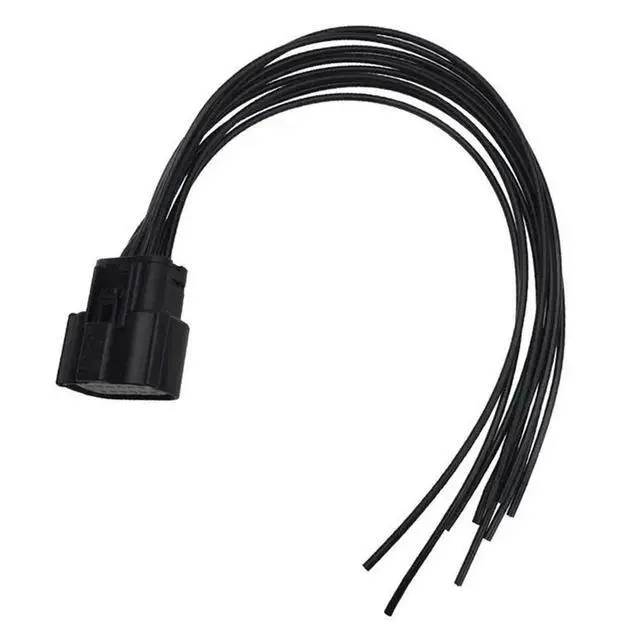 Alt view image 2 of 3 - Fit For Dodge Ram 2500 Black Car Headlight Connector Plug Harness 68364272AA Pigtail