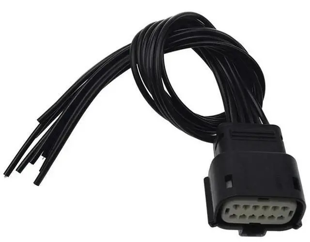 Main image of Fit For Dodge Ram 2500 Black Car Headlight Connector Plug Harness 68364272AA Pigtail