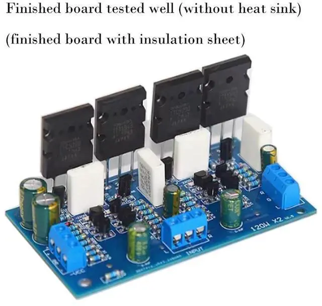 Main image of 120W+120W Amplifier Board Dual channel Home HiFi Amplifier Board 1943 5200 Tube Product Board