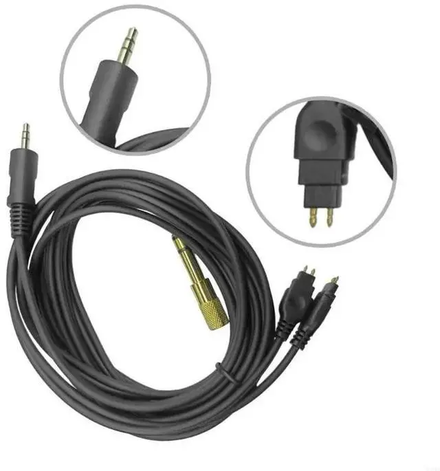 Alt view image 2 of 6 - 2025 Extended Length Headphone Replacement Cable For HD580/HD600/HD650/HD565/HD58X Noiseless OFC Cores Wire for Gaming