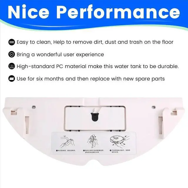 Alt view image 2 of 6 - Sweeper Mop Holder Accessories Suitable for Roborock S7 S70 Sweeping Robot Support Plate Accessories Mop Set