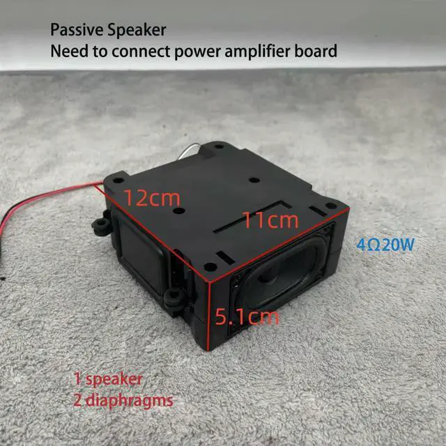 Alt view image 3 of 6 - DIY Passive Speaker 4Ohm 20W audiophile-level sound Bass with diaphragm