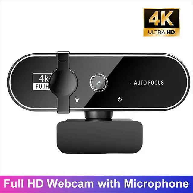 Alt view image 3 of 6 - Webcam Video Camera Autofocus Streaming Web Cam with Microphone Full HD Webcams for PC Computer Laptop 4K