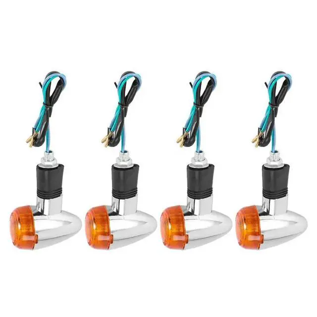 Alt view image 2 of 6 - 8Pcs Motorcycle Turn Signals Amber Lights LED Indicator For Yamaha Suzuki