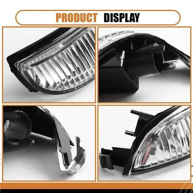 Alt view image 3 of 3 - 1Pair Left / Right Mirror Steering Side Turn Signal Light Reverse Signal Light 261600509R For Renault Logan Sandero II