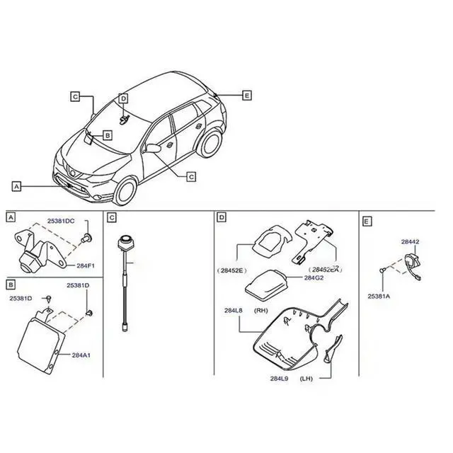 Alt view image 3 of 6 - Reverse Camera Rear View Camera Parking Assist Camera