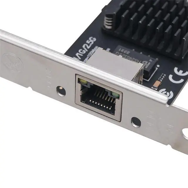 Alt view image 3 of 6 - 2.5Gb Network Card PCI Express X1 To RJ45 Port Gigabit Ethenet Network Cards 2500Mbps RTL8125BG Chip PCIE LAN Card + Low Bracket