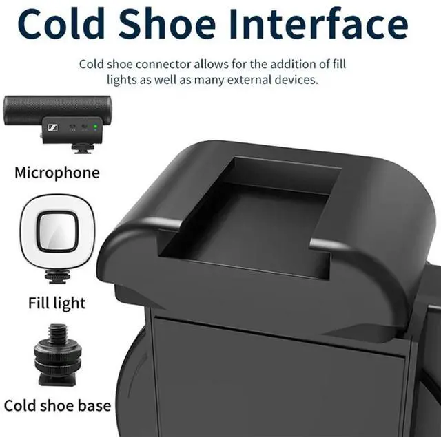 Main image of YM-Anti-Shake Selfie Grip For phone With Fill Light Phone Grip Selfie Handle Photo Bracket For Mobile Phone Photography