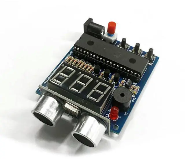Alt view image 3 of 6 - diy electronic Ultrasonic Rangefinder Kit alarm HC-SR04 Reversing radar diy soldering project 51 MCU(no )