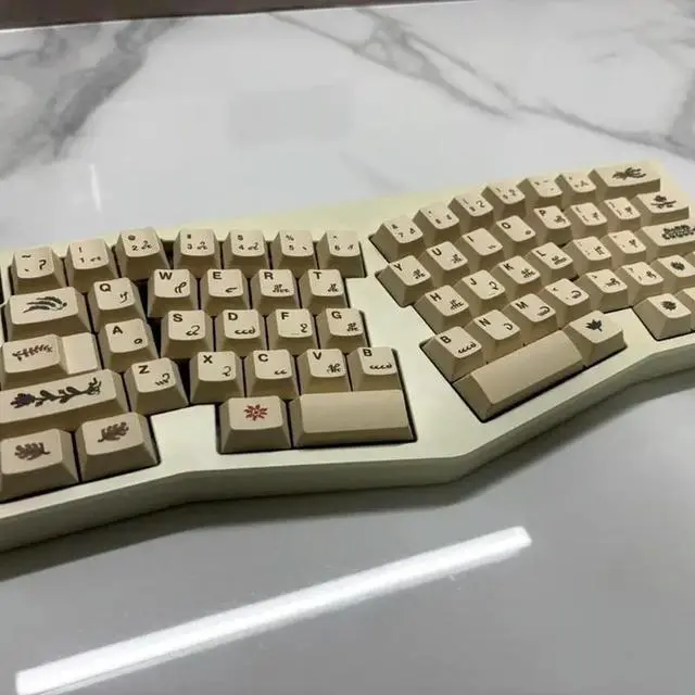 Alt view image 2 of 6 - 135PCS Mechanical Keyboard Keycaps With Voynich Manuscript Theme Heat Sublimated Keycap Replacement Thick PBT