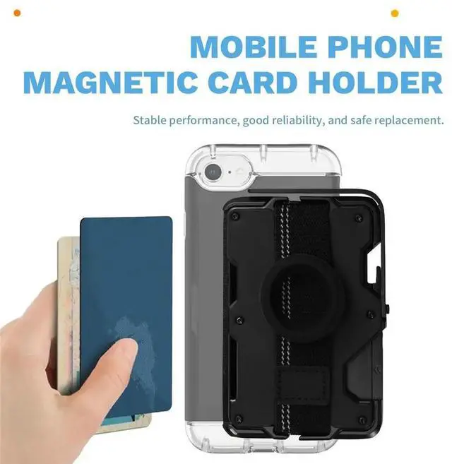 Alt view image 2 of 6 - Anti-Fraud Credit Card Holder l Magnetic Card Holder Stand for Business Men'S Phones