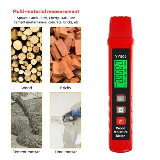 Main image of Cross-Border Digital Display Handheld Wood Moisture Detector Pine Wood Cement Mortar Gypsum Moisture Detector