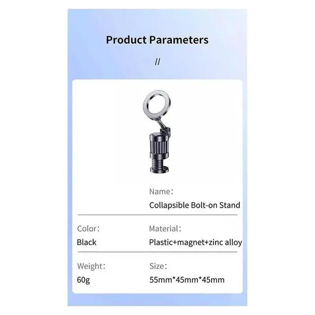 Alt view image 3 of 3 - Universal Magnetic Car Phone Holder Mount with Vacuum Suction Adjustable Foldable Compatible with Most Mobile phone