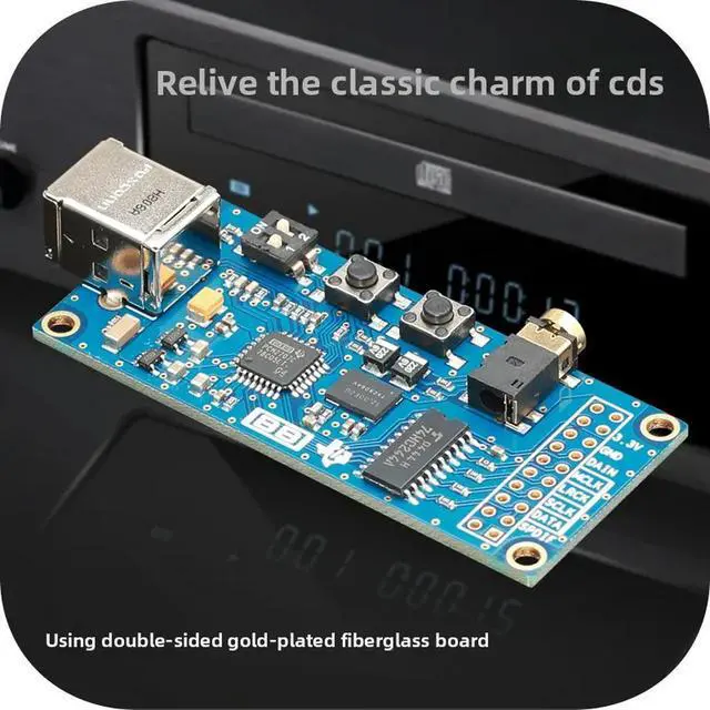 Alt view image 3 of 6 - PCM2707C USB to I2S Digital Interface USB Sound Card DAC Compatible with Italian PCM2706 XMOS