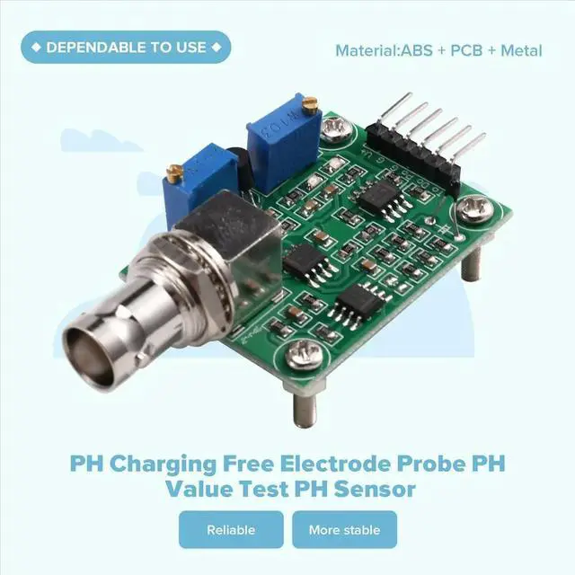 Alt view image 2 of 6 - PH Charging Free Electrode Probe PH Value Test PH Sensor Monitoring Module PH0-14