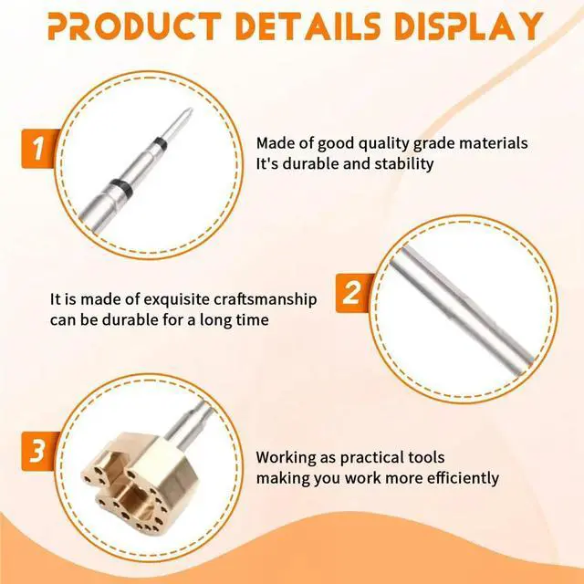 Alt view image 2 of 6 - 245 for Xbox Ps4 Ps5 Joystick Soldering Iron Tip for Switch Pro Controller Joysticks Disassembly Repair Tools